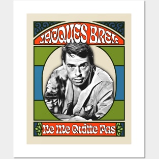 Jacques Brel - - Retro Fan Design Posters and Art